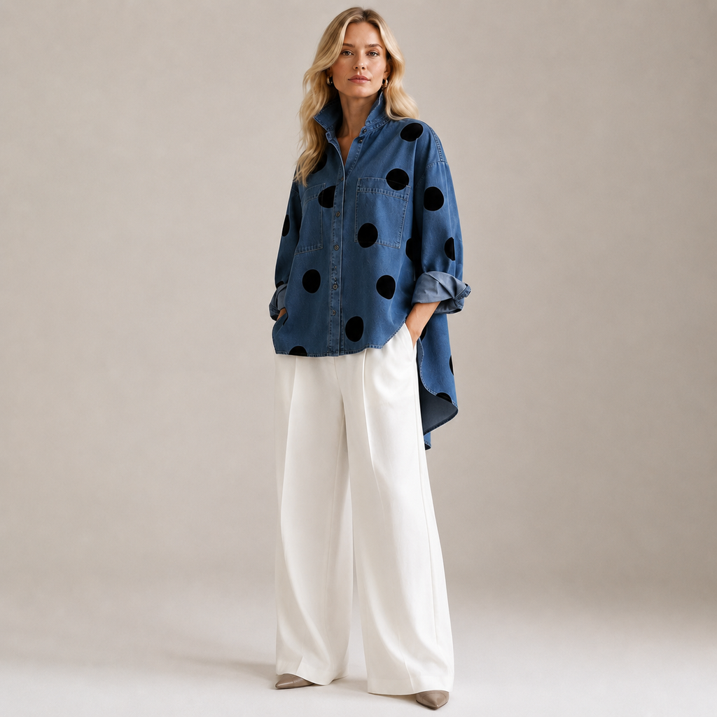 Muriel Oversized Polka Dot Shirt