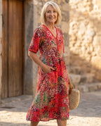 SUSAN | FLATTERING MIDI DRESS WITH ELEGANT TUMMY COVERAGE
