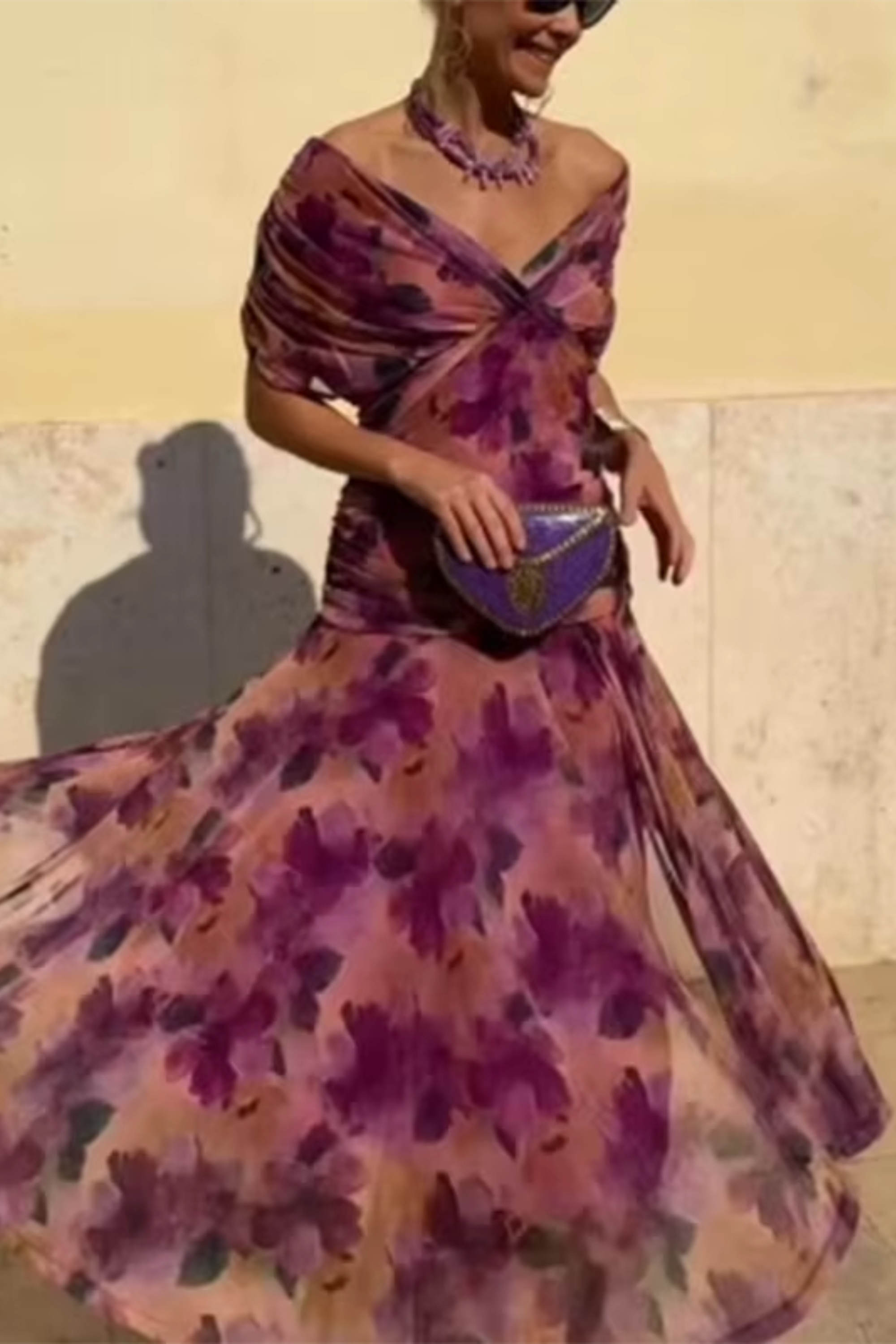 Louise | Graceful Pleated Maxi Dress