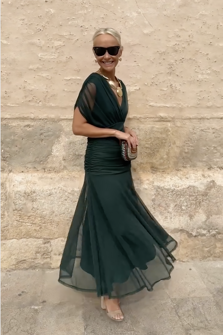 Louise | Graceful Pleated Maxi Dress
