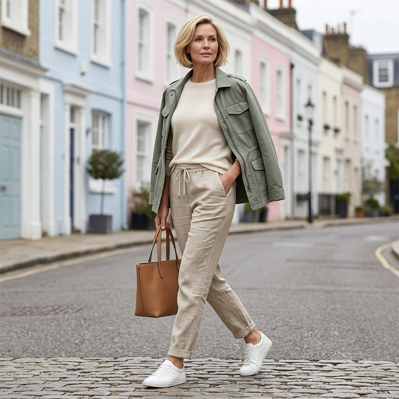 🌸New arrival 40% OFF!🏖️Women's Elastic Waist Cotton Linen Casual Pants