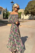 Louise | Graceful Pleated Maxi Dress