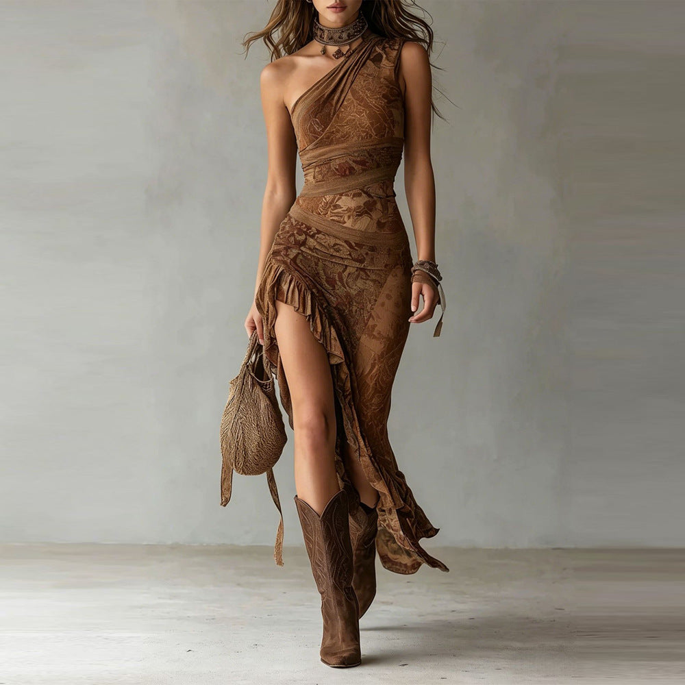 Isla™ One-Shoulder Maxi Dress