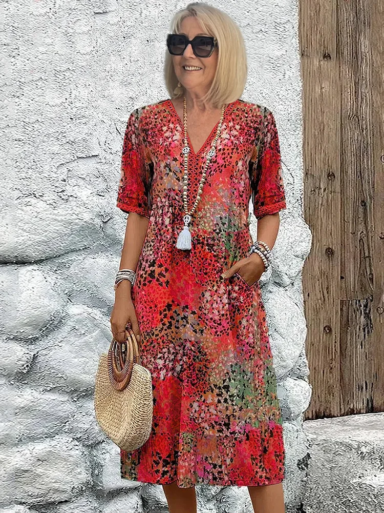 SUSAN | FLATTERING MIDI DRESS WITH ELEGANT TUMMY COVERAGE