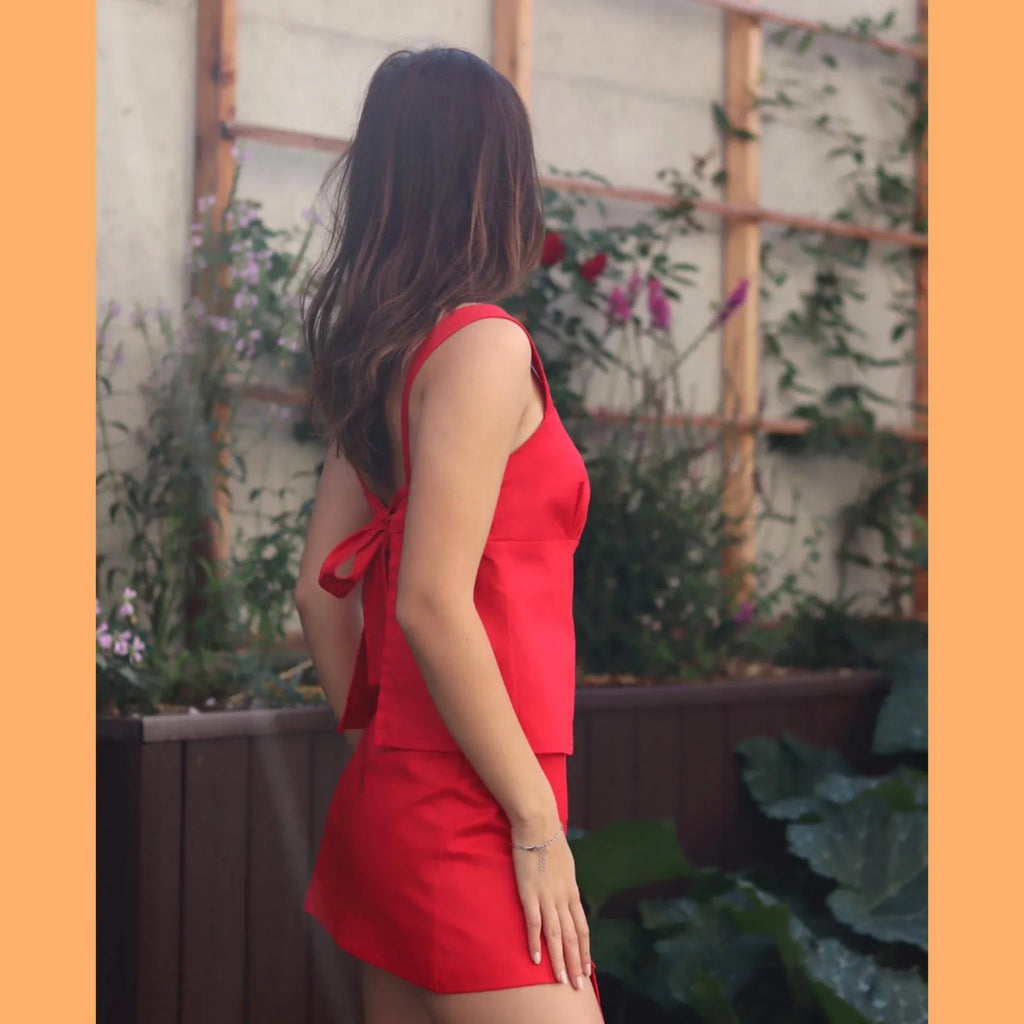 Sleeveless Top + Mini Skirt Sewing Pattern